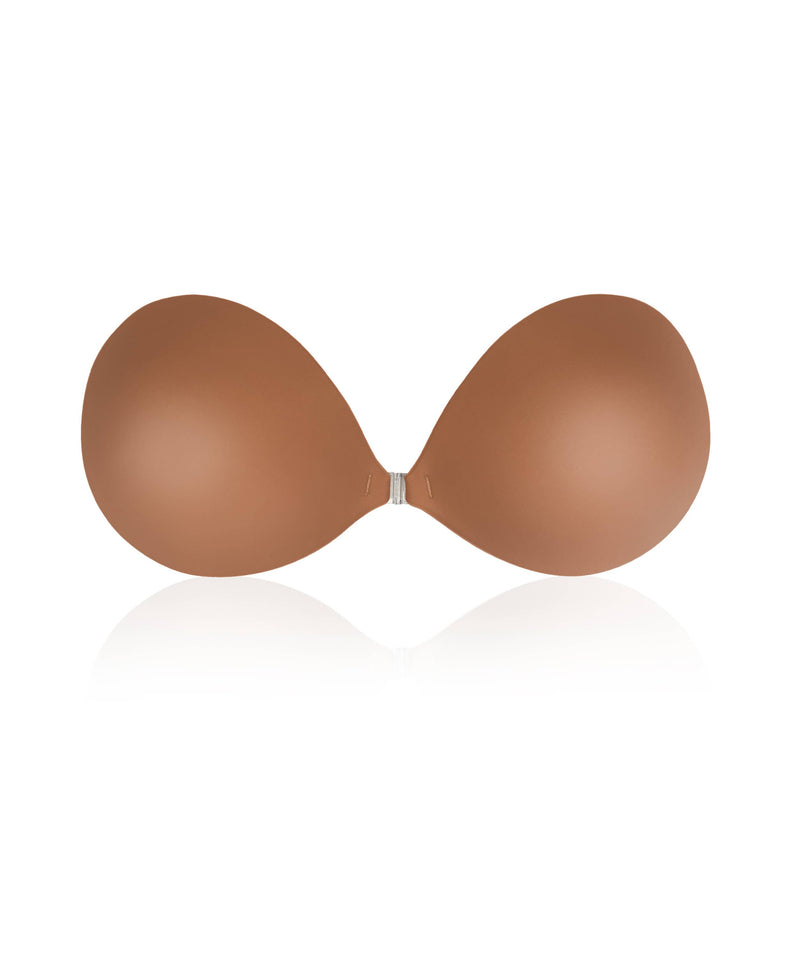 Push Up | Padded Adhesive Fabric Bra: No 3 Buff / D