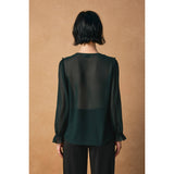 Erosion and Light Frilly Chiffon Blouse