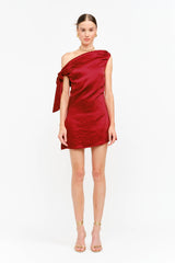 Topaz Dress: RED / XS