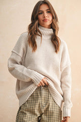 SWEATER TOP: CREAM / M