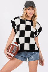 Checkered Game day Top S