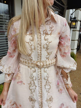 Printed Dress Long Sleeved