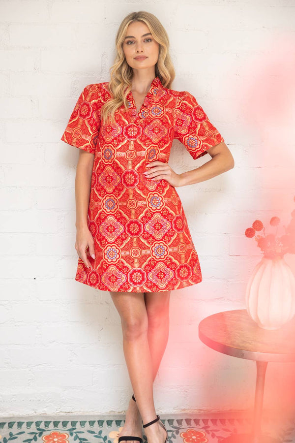 Mandala Jaquard Dress M