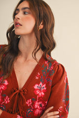 TIE-FRONT CARDIGAN: S
