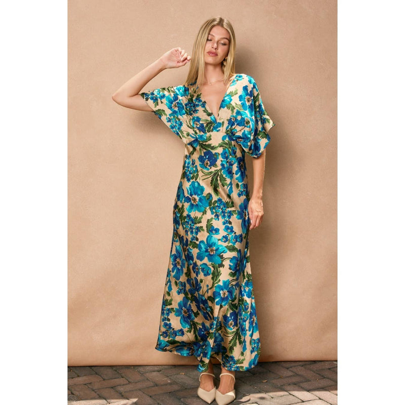 Ethereal Gardens Blouson Maxi Dress