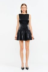 Luna Black Dress: BLACK / M