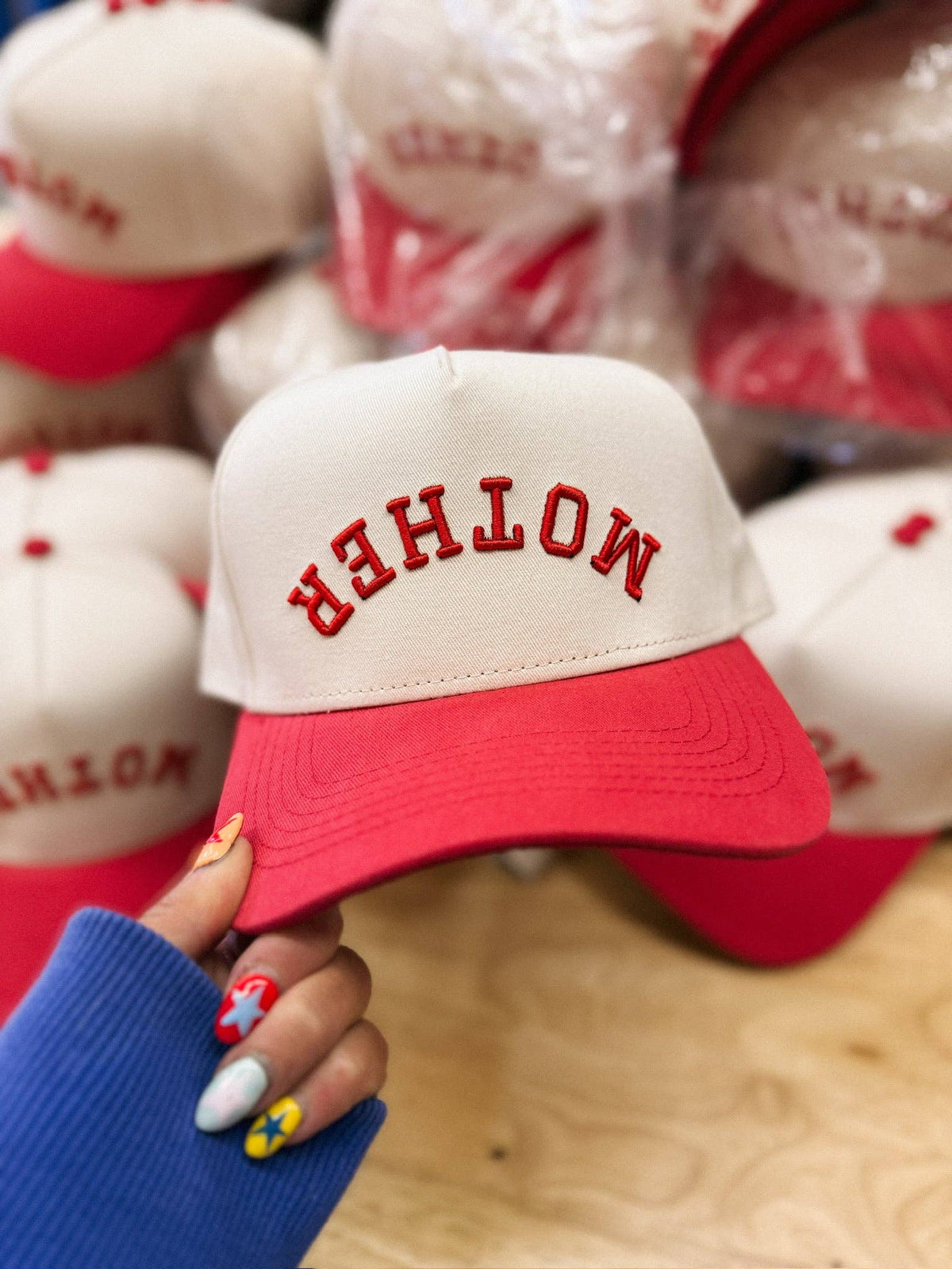 Upside down mother trucker hat