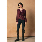 Erosion and Light Frilly Chiffon Blouse
