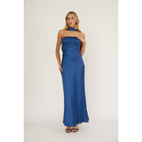HALTER SATIN MAXI DRESS