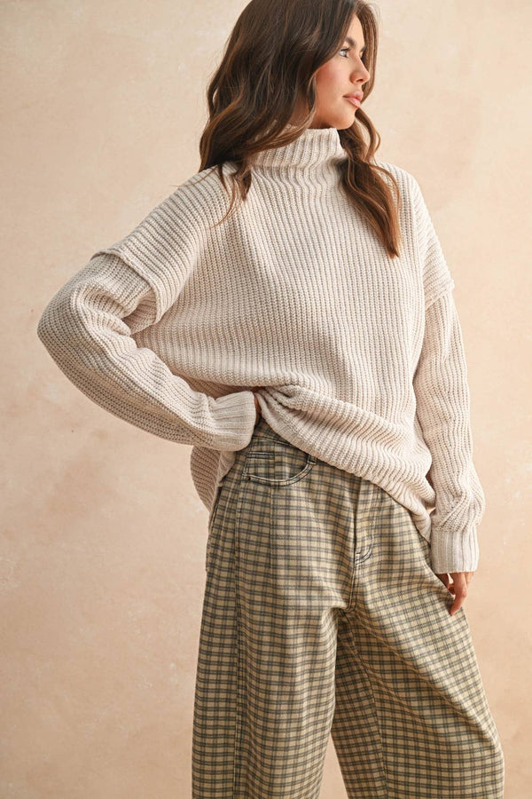 SWEATER TOP: CREAM / S