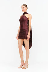 Penny Dress: BURGUNDY / M