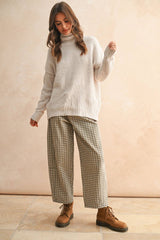 SWEATER TOP: CREAM / M
