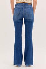 Mid Rise Curvy Fit Flare [Ab39484CRV-DK]: 11