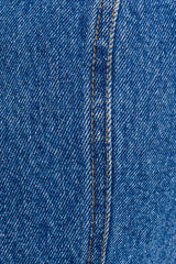 SHORT SLEEVE BUTTON FRONT DENIM TOP: DENIM / L