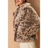 Wanderroot Faux Fur Jacket: TAUPE BROWN / S-M-L(2-2-2)