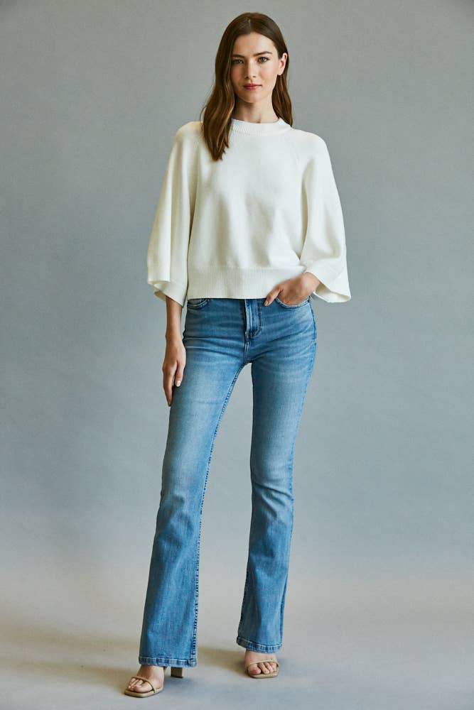 CREW NECK SWEATER MOCHA / S