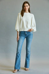 CREW NECK SWEATER CREAM / S