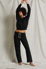 PERFECT WHITE TEE: COLLINS PANT - TRUE BLACK