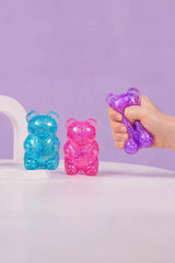 Glittered Gummy Bear Squeeze Stress Relief Toy