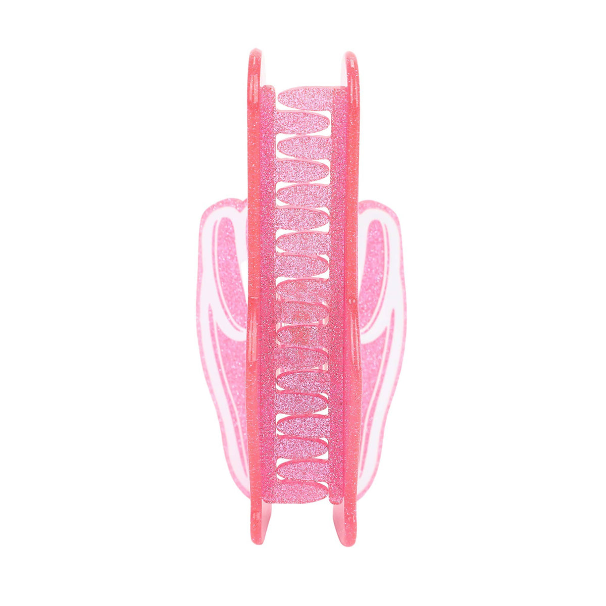 Pink Foam Finger Glitter Hair Claw Clip – view 7 – York Laine