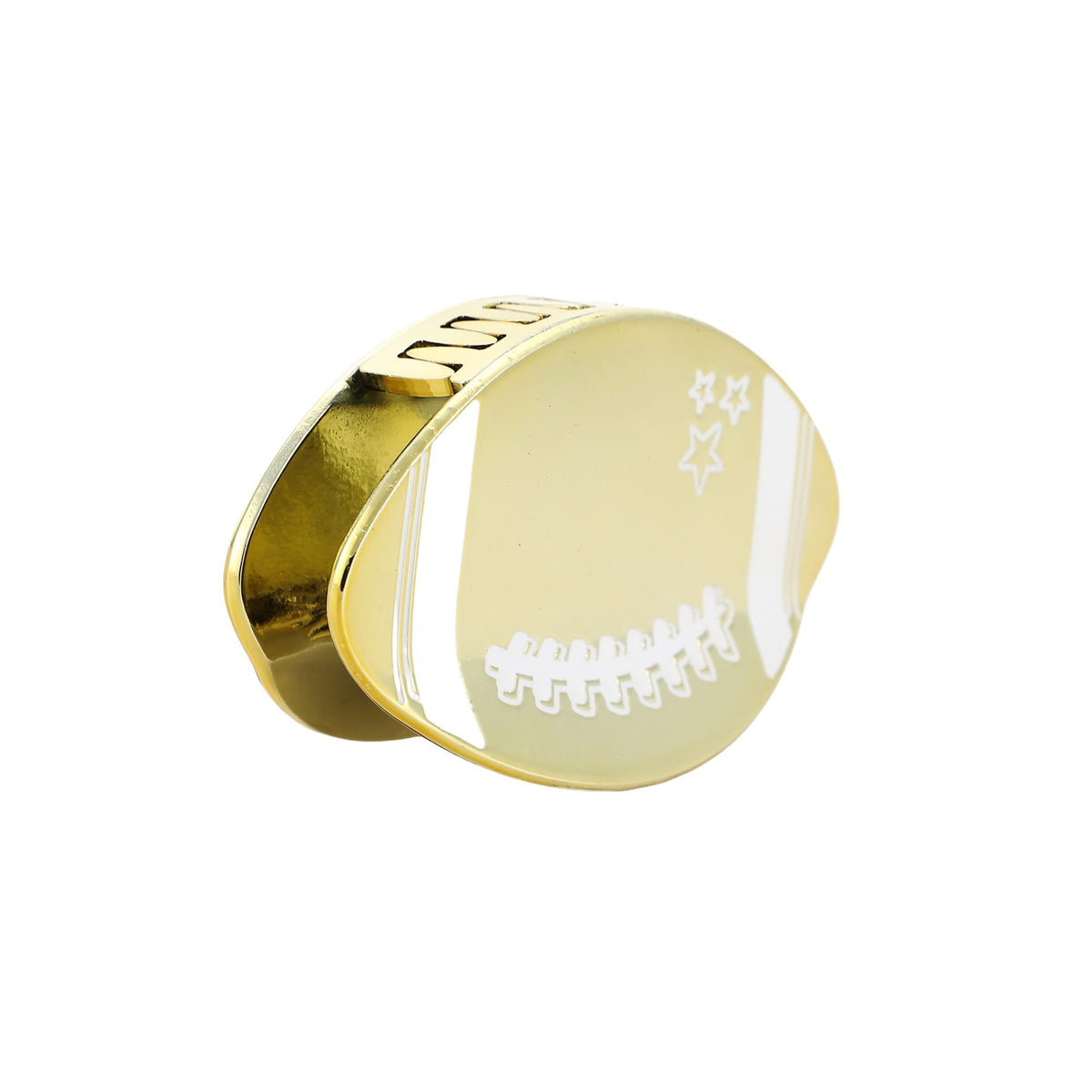 "Go for the Gold" Football Hair Claw Clip – view 6 – York Laine