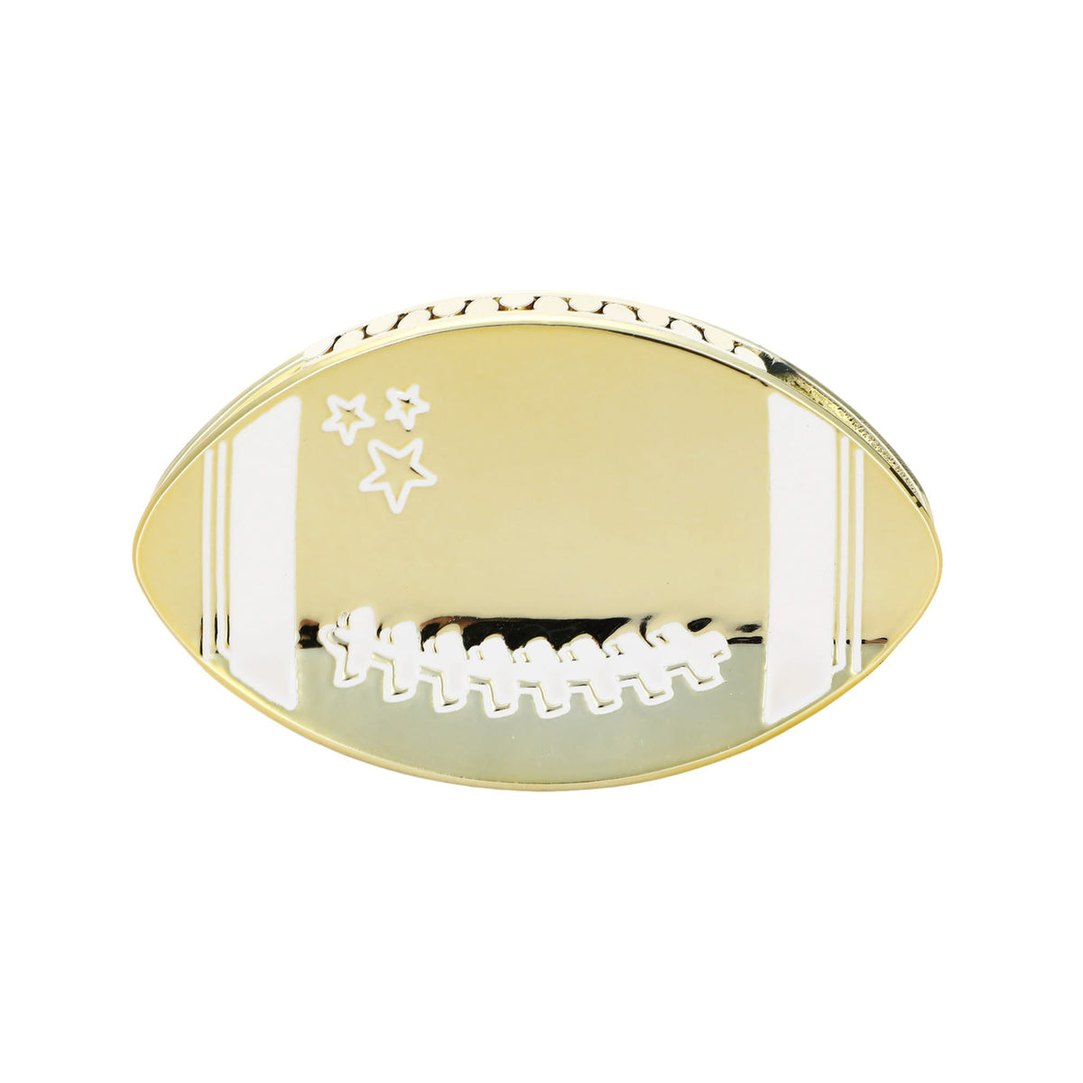 "Go for the Gold" Football Hair Claw Clip – view 3 – York Laine