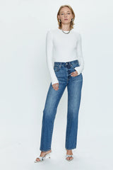 PISTOLA: CASSIE SUPER HIGH RISE STRAIGHT JEAN - ILLUMINATING