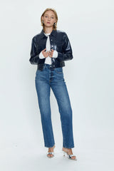 PISTOLA: CASSIE SUPER HIGH RISE STRAIGHT JEAN - ILLUMINATING