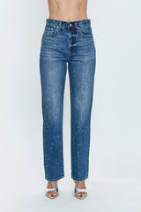 PISTOLA: CASSIE SUPER HIGH RISE STRAIGHT JEAN - ILLUMINATING