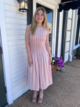 Stripe Smocked Dress