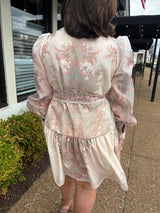 Piece Printed Mini Dress