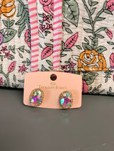 The glow studs in gold, fuchsia, and sugar
