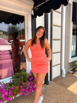 Cotton Denim Vest & Mini Skort Set