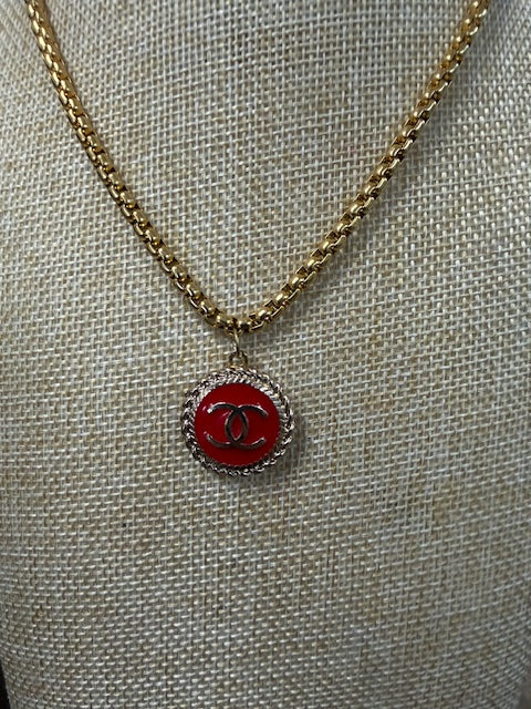 Vintage Chanel Rope Pendant Necklace