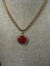 Vintage Chanel Rope Pendant Necklace