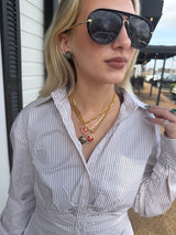Vintage Chanel Rope Pendant Necklace