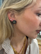 Vintage YsL Earrings - Navy