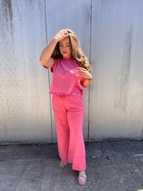 Cropped Tank Top  - Strawberry