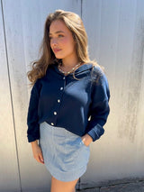 Navy Long Sleeve Cardigan