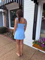 baby blue romper dress