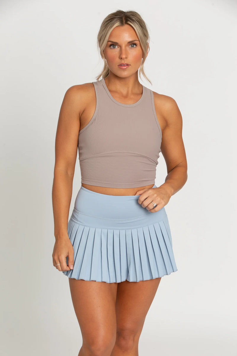 GOLD HINGE: PLEATED TENNIS SKIRT