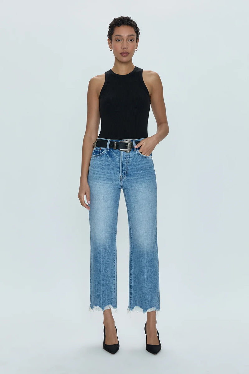 PISTOLA: CASSIE CROP SUPER HIGH RISE STRAIGHT