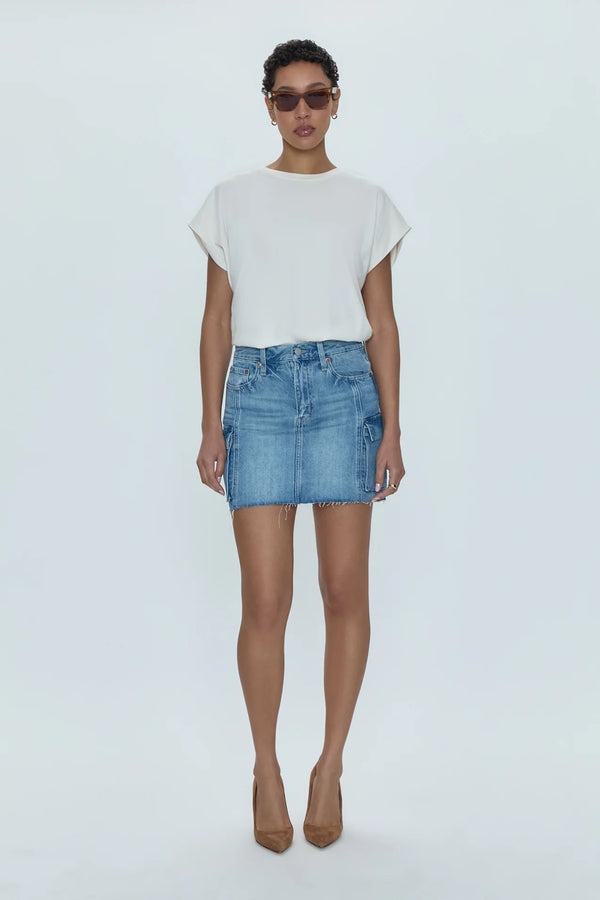 PISTOLA: RHEA MID RISE MINI SKIRT