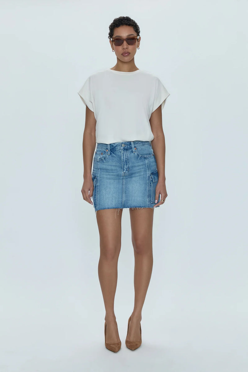 PISTOLA: RHEA MID RISE MINI SKIRT