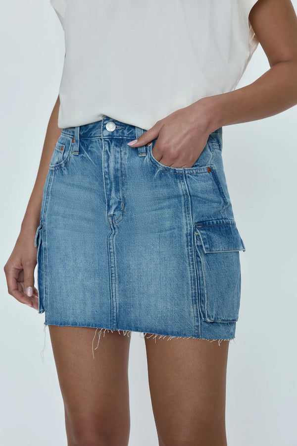 PISTOLA: RHEA MID RISE MINI SKIRT