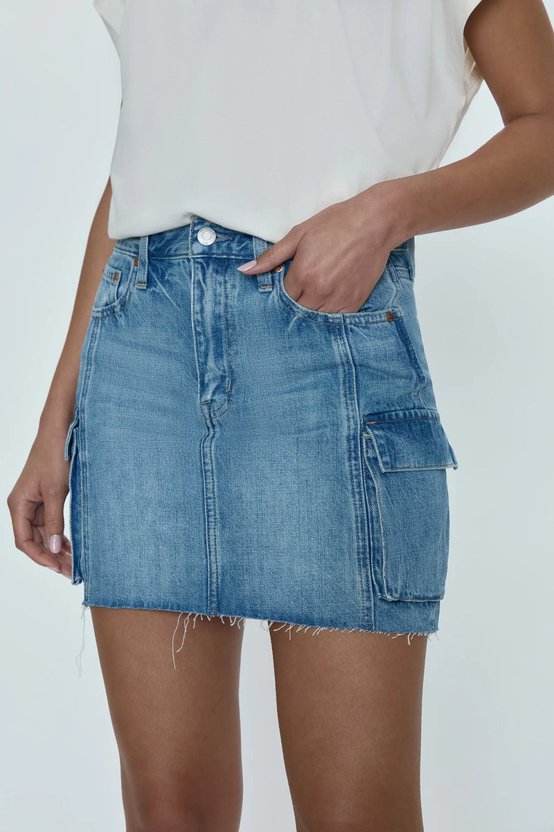 PISTOLA: RHEA MID RISE MINI SKIRT