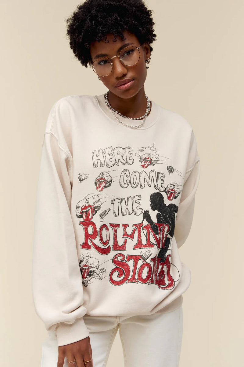 ROLLING STONES HERE COMES THE STONES BF CREWNECK