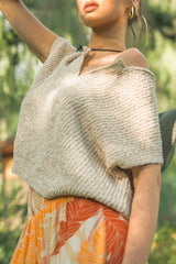 Patch Sleeveless Sweater