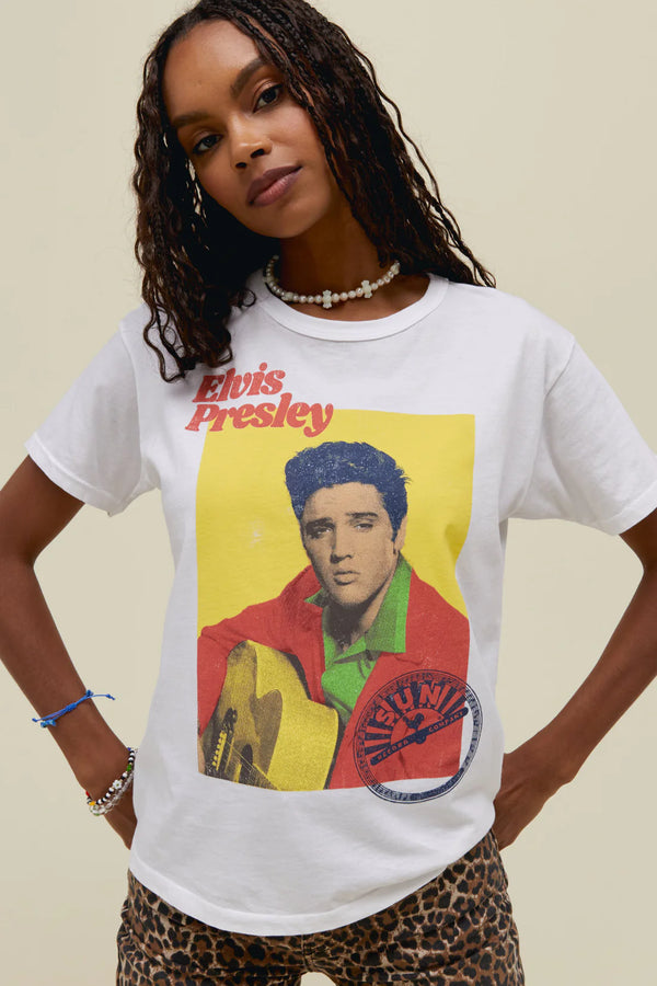 SUN RECORDS X ELVIS US TOUR 1954 RINGER TEE