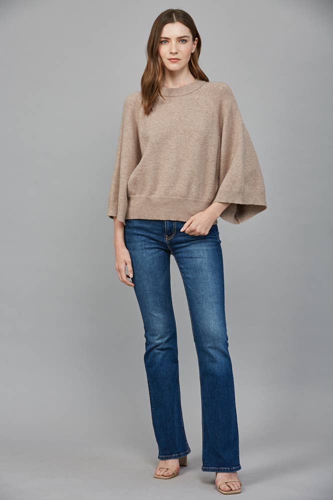 CREW NECK SWEATER BLACK / S